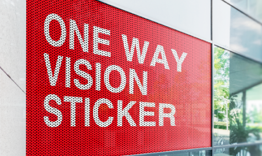 One Way Vision Glass Branding